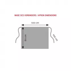 Bistroschürze 80 x 100 cm