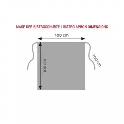 Bistroschürze 100 x 100 cm