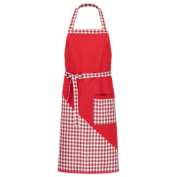 Latzschürze Karo-Design Schräg